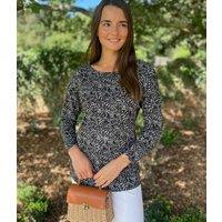 Spotted Relaxed V Back Top Size 16/18
