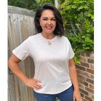 Pastel Pink Straight Fit Cotton Tee Size 20/22