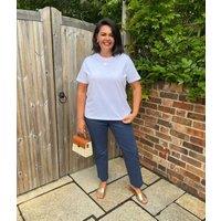 White Straight Fit Cotton Tee Size 6/8