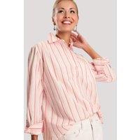 Amilla Pink Striped Shirt Size 10