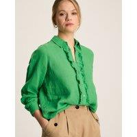 Selene Green LInen Shirt Size 8