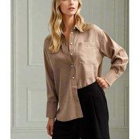Mocha Modal Relaxed Shirt Size 8