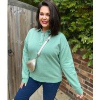 Green Pigment Dyed Rugger Sweatshirt Size 8
