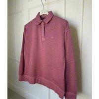 Pink Pigment Dyed Rugger Sweatshirt Size 10
