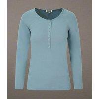 Mistral Pale Blue Henley Top Size 8