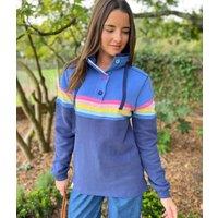 Lazy Jacks Prism Button Neck Sweatshirt Size 10