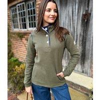 Lazy Jacks Khaki Button Neck Sweatshirt Size 20