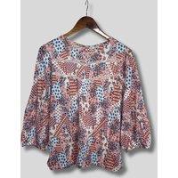 Floral Patchwork Ditsy Top Size 20