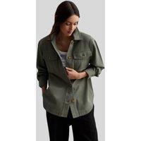 Khaki Denim Shacket Size 10