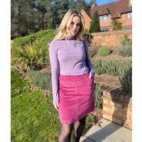 Ex Seasalt Mauve Landing Plain Roll Neck Top Size 16