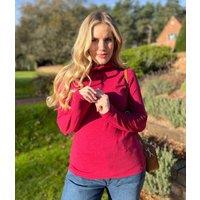 Ex Seasalt Berry Landing Plain Roll Neck Top Size 10