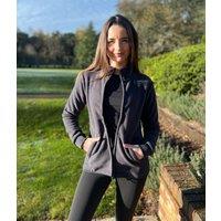 Carbon Grey Full Zip Fleece Top Size 14