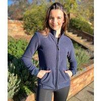 Navy Full Zip Fleece Top Size 10