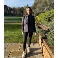 Black Full Zip Fleece Top Size 8