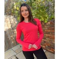 Coral Long Sleeve Good Move Active Top Size 6