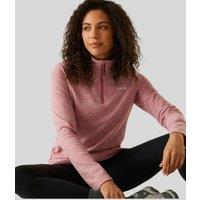 Dusty Rose Regatta Sweethart Marl Half Zip Fleece Size 10