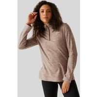 Brown Regatta Sweethart Marl Half Zip Fleece Size 10