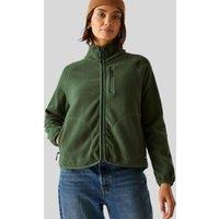 Dark Khaki Frankie Full Zip Fleece Size 16