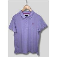 Lilac Short Sleeve Logo Polo Shirt Size 12