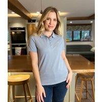 Blue Short Sleeve Logo Polo Shirt Size 10