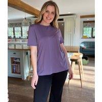 Deep Lilac Good Move Longline Active Top Size 12