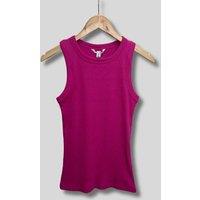 Cerise Ribbed Premium Vest Top Size 6