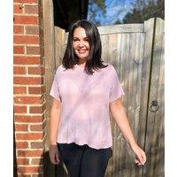 Lilac Good Move Mesh Side Panel T Shirt Size 14