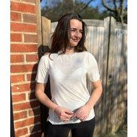 Ecru Good Move Mesh Side Panel T Shirt Size 24