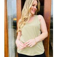 Green Relaxed Vest Top Size 16