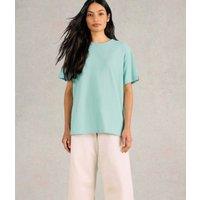 Aqua Cotton Relaxed Graphic T Shirt Size 12/14