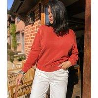 Red Garment Dyed Sweatshirt Size 20/22