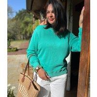 Green Garment Dyed Sweatshirt Size 8/10