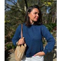 Navy Garment Dyed Sweatshirt Size 8/10