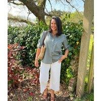 Green Hope Cottage Striped Shirt Size 12