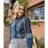 Brakeburn Embroidered Denim Blouse Size 20