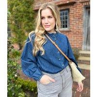 Brakeburn Blue Denim Blouse Size 16