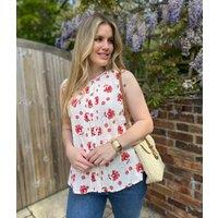 Brakeburn Textured Floral Sleeveless Top Size 12