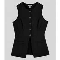 Black Scallop Trim Waistcoat Size 6