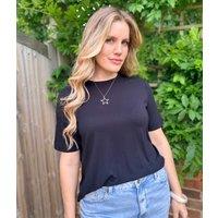 Black Jersey T Shirt Size 10