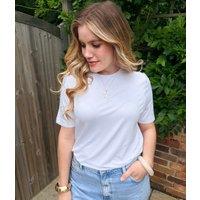 White Jersey T Shirt Size 10