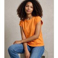 Orange Cotton Cap Sleeve T Shirt Size 4/6P