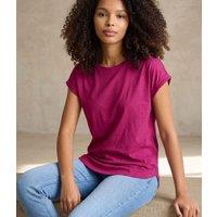 Fuchsia Cotton Cap Sleeve T Shirt Size 4/6