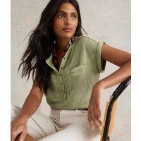 Green Beth Cotton Jersey T Shirt Size 10