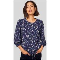 Navy Bennie Pintuck Top Size 22