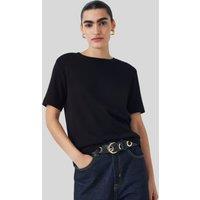 Black Organic Cotton Short Sleeve T Shirt Size 8