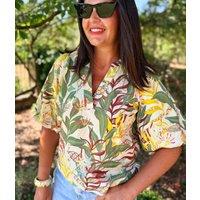 Bex Tropical Print Cotton Top Size 6