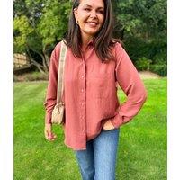 Dusky Pink Long Sleeve Classic Shirt Size 10
