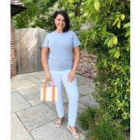 White Slim Ankle Grazer Jeans Size 20R