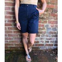 Navy Cotton Chino Shorts Size 14
