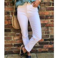 White Straight Leg Jeans Size 8L